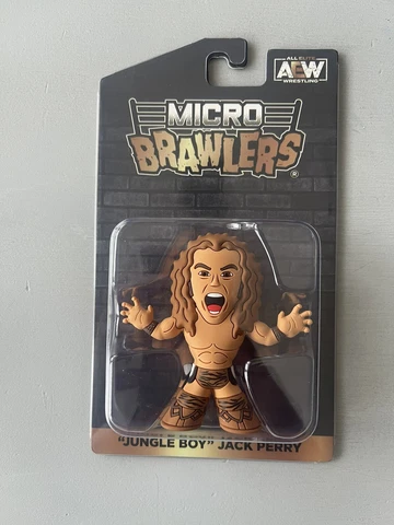 All Elite Crate Micro Brawlers Wrestling AEW Jungle Boy Jack Perry Figure - NEW Cover