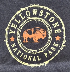 RARE Yellowstone National Park Gray T-Shirt - Size 2XL - Picture 1 of 6