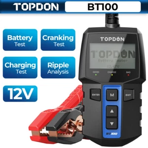 100-2000CCA 12V Car Alternator Tester Digital Auto Battery Analyzer TOPDON BT100 - Picture 1 of 11