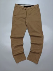 BURBERRY LONDON Men's Brown Dress Pants W32 L33 2000s Luxury  Classic 👔✨ - Picture 1 of 14