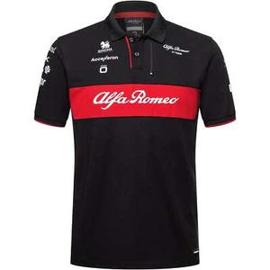 Alfa Romeo Racing F1 2023 Men's Team Polo Shirt - Black - Picture 1 of 8