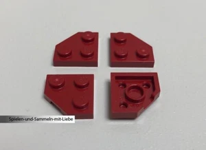 20 x LEGO® STEINE FLÜGEL PLATTEN 2 x 2 NOPPEN FLACH PLATTE 26601 NEU DUNKELROT - Bild 1 von 1