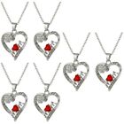 3 Pcs Mother's Day Necklace Alloy Lovers Mothers Heart For Couples
