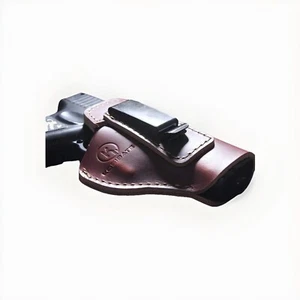 Genuine Leather Handgun Holster fits Glock 17 19 26 43X/ Sig P365/ Pistol Holder - Picture 1 of 13