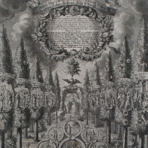 Neues Testament Frontispiz Anni doctrinalis Lehr-Jahre Christi Kupferstich 18 Jh - Bild 1 von 5