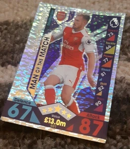TOPPS MATCH ATTAX 2016/2017 - #401 Aaron Ramsey - Arsenal - MAN OF THE MATCH - Picture 1 of 1