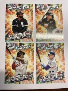 2024 Topps Home Run Challenge Lot - Davis/Robert Jr/Freeman/Devers - Picture 1 of 2