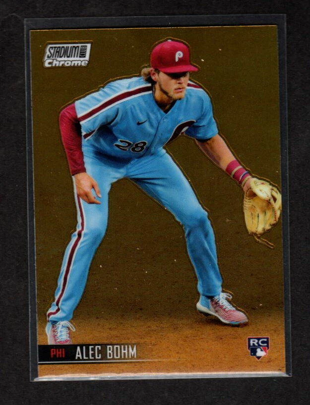 ALEC BOHM 2021 STADIUM CLUB CHROME ROOKIE CARD PHILADELPHIA PHILLIES - Image 1 of 1