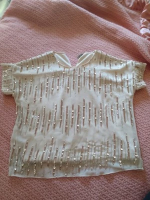 Coast Size 16 Pink Sequin Top Womens - Image 1 of 4