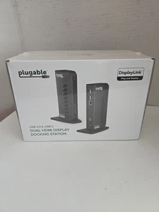 Docking station universale per laptop USB 3.0 e USB-C collegabile per Windows e Mac - Foto 1 di 2