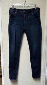 Kut Mia Toothpick Skinny Jeans Super Jegging Medium Blue Wash Denim Gr. 8 - Bild 1 von 7