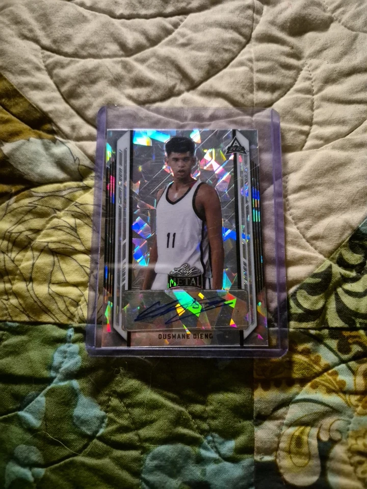 2022 Leaf Metal - Ousmane Dieng #BA-OD1 Silver Refractor (AU, RC) - Image 1 of 2
