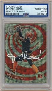 JA'MARR CHASE 2023 PANINI SPECTRA GOLD VINYL SIGNED AUTOGRAPH PSA AUTHENTIC AUTO - Picture 1 of 2