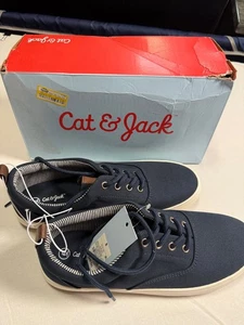 Cat & Jack Jett Jungen Sneaker Gr. 6 Blau Canvas Freizeitschuhe Neu mit Karton - Bild 1 von 6
