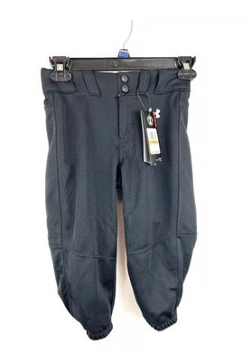 Calça de softbol/basebol Under Armour preta feminina tamanho pequeno - Imagem 1 de 4
