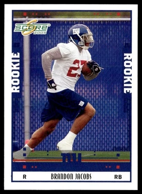 2005 Score Brandon Jacobs Rookie New York Giants #379 - Image 1 of 2
