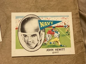 Tarjetas NU 1961 estrellas de fútbol americano "John Hewitt" marina #106 - casi como nuevas - grandes esquinas - Imagen 1 de 2