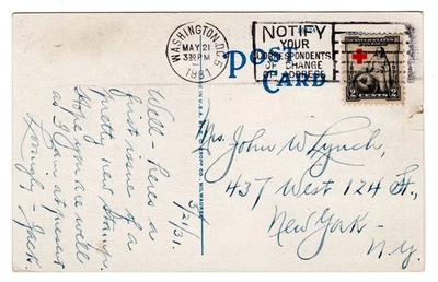 #702 Red Cross 1931 First Day Cover - Serviced Postcard Washington DC - Image 1 of 2