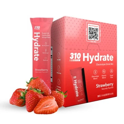 Electrolito Polvo Sabor Fresa Paquete De 30 Suplemento Energético Cero Azúcar Foto 1 de 4