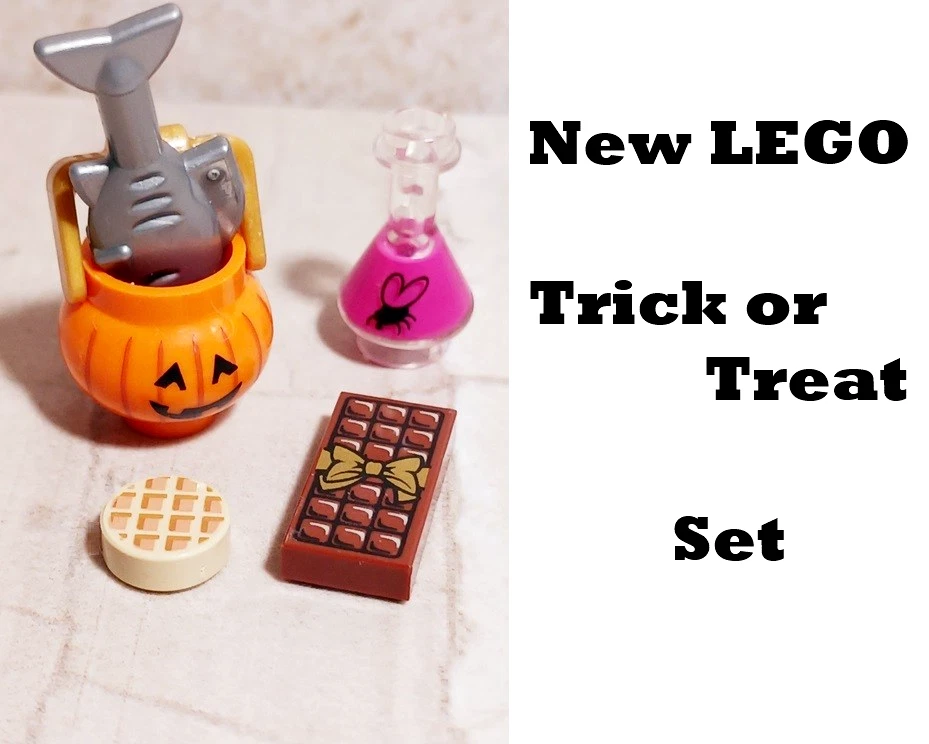 New LEGO Halloween Set Pumpkin FLY BOTTLE WAFFLE Candy Bar Fishy Gift TREAT - Image 1 of 1
