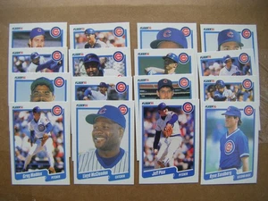 FLEER 1990 CHICAGO CUBS 25 CARD Team Set - Picture 1 of 2