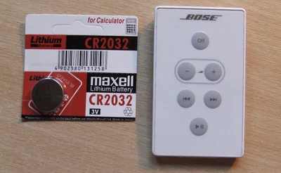 Genuine Bose White SoundDock Series 1 Remote Control and New Battery Excellent  - Image 1 of 2