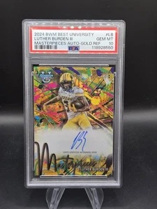 2024 Bowman Best U Masterpieces Auto GOLD /50 Luther Burden Bears PSA 10 GEM MT - Picture 1 of 6