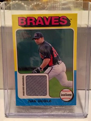 2011 Topps Lineage 1975 Mini Relic Jersey Dan Uggla Atlanta Braves Sealed - Image 1 of 2
