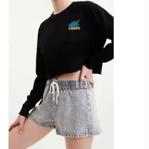 Pantalones cortos de mezclilla gris Pacsun Flintone talla mediana - Imagen 1 de 6