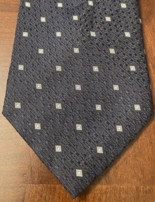 Corbata para hombre Gianni Rccio Cravatte Design Italia azul 100 % seda Foto 1 de 4