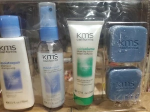 KMS California Shampoo, Leave In Conditioner, Blow Dry Lotion, Soap TRAVEL SET - Picture 1 of 1