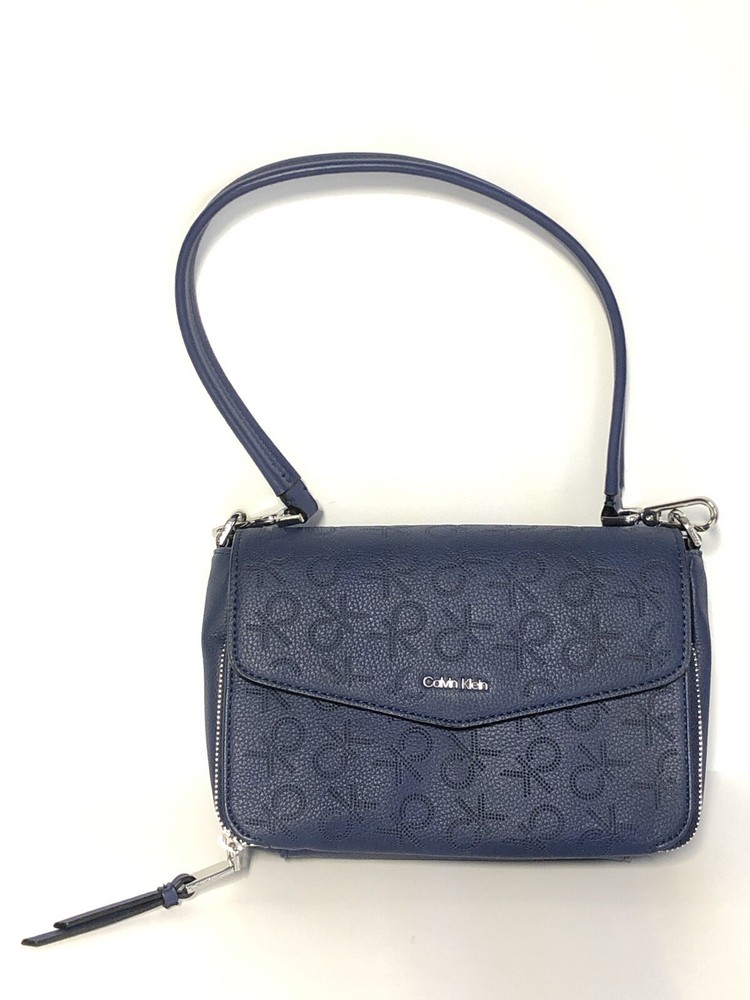Classic Style Calvin Klein Ava Shoulder Bag, Medieval Blue