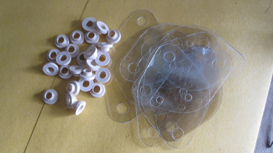 10Pcs 31.5mmx44.5mmx0.12mm Mica Insulator.MORE 20Pcs TO-220 High Temperature - Image 1 of 1