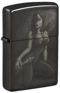 Encendedor Zippo Counter Culture Design Mujer con Cuchillo Mechero Gasolina - Imagen 1 de 5