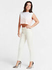 Guess the it girl Skinny Jeans - Off White SIZE W 28 L 28 PINK STITICHING iVORY
