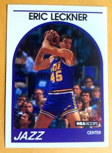1989 NBA PROPERTIES / ERIC LECKNER / JAZZ BASKETBALL #12 - Picture 1 of 2