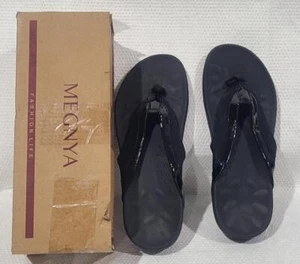 MEGNYA Ladies Orthopedic Flip Flops for Diabetic, Fancy Plantar Fasciitis Foam S - Picture 1 of 4