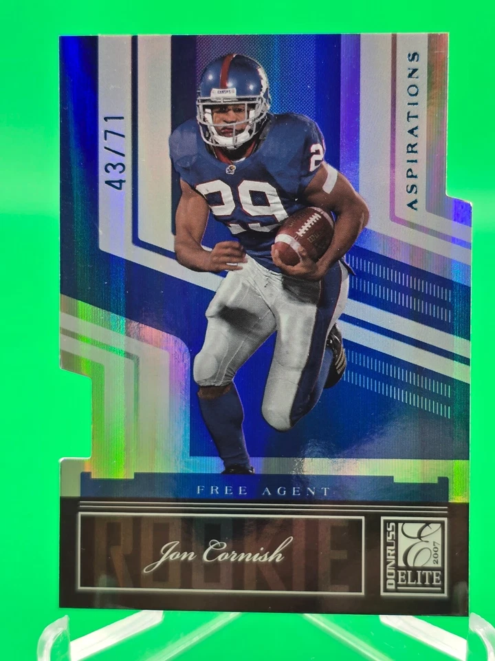 Jon Cornish 2007 Donruss Elite Rookie Card Aspirations 43/71 RC Die Cut #159 - Image 1 of 2