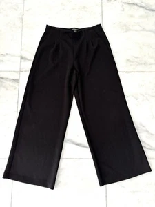 Christian Siriano Black Pants Wide Leg Pull On Knit Heavyweight Womens XL - Picture 1 of 8