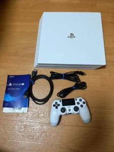 Sony PlayStation 4 Pro 1TB Glacier White Console CUH-7200BB02 PS4 Japan No BoX - Picture 1 of 6