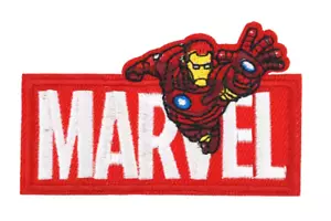 IRON MAN Superhero Marvel - Red Embroidered Sew/Iron On Patch - Picture 1 of 2