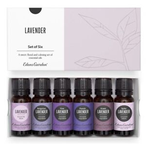 Edens Garden Essential Oil Lavender Set Of 6 100% Pure Therapeutic Grade
