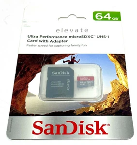 SanDisk Ultra PLUS microSDXC (UHS-1) (64GB) (SDSDQUIP-064G-T46) (NISB) - Picture 1 of 2
