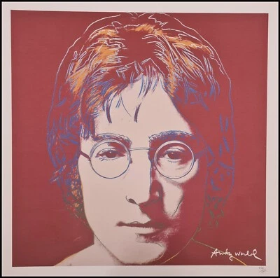 ANDY WARHOL * John Lennon * lithograph*50x50 cm*limited # 156/500 CMOA signed - Bild 1 von 4