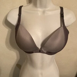 VICTORIA'S SECRET PLUNGE GEL BRA 32DD GRAY GREY NWT - Picture 1 of 4