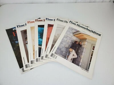 Vintage Taunton's Fine Home Building 7 issue lot 1989-90 architecture  - Image 1 of 4