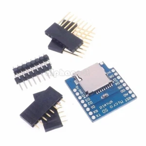 New Micro SD Card Shield Wireless Control for D1 Mini ESP8266 WiFi WeMos Module - Foto 1 di 4