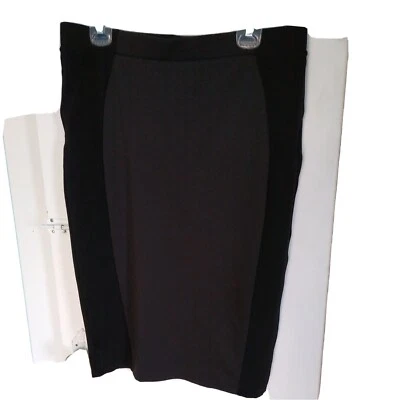 Grace Elements Women Skirt Size XL Black Polyester Spandex  A6 - Image 1 of 4