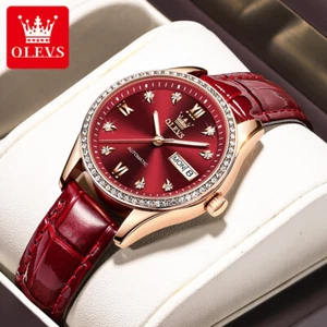 OLEVS Women's Automatic Mechanical Watch Fashion Diamond Waterproof Wristwatches - Picture 1 of 14