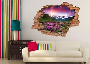 3D Lawn sky 57 Wall Murals Stickers Decal breakthrough AJ WALLPAPER AU Lemon - Picture 1 of 6